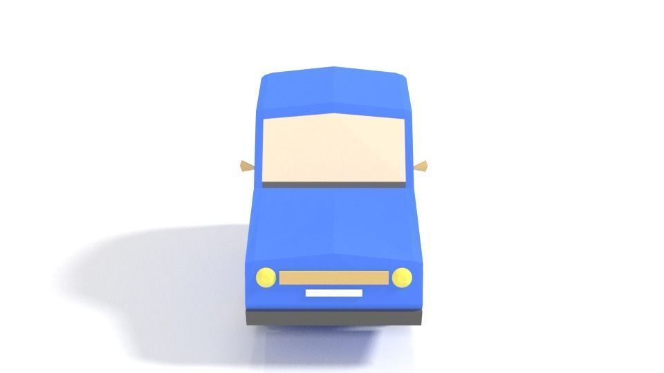 Low Poly Cartoon City Cars Collection _5