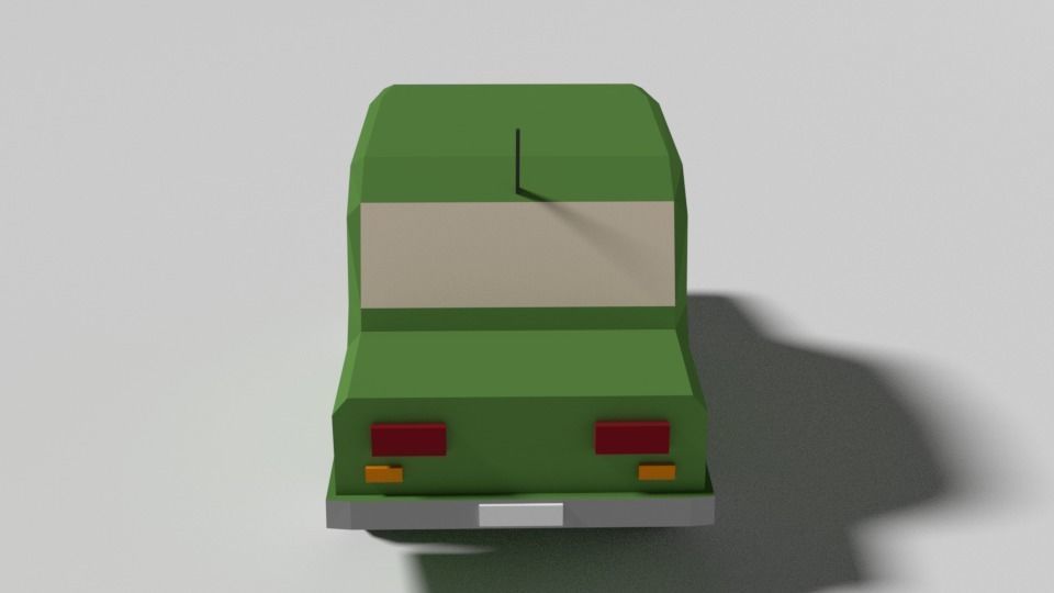 Low Poly Cartoon City Cars Collection _17