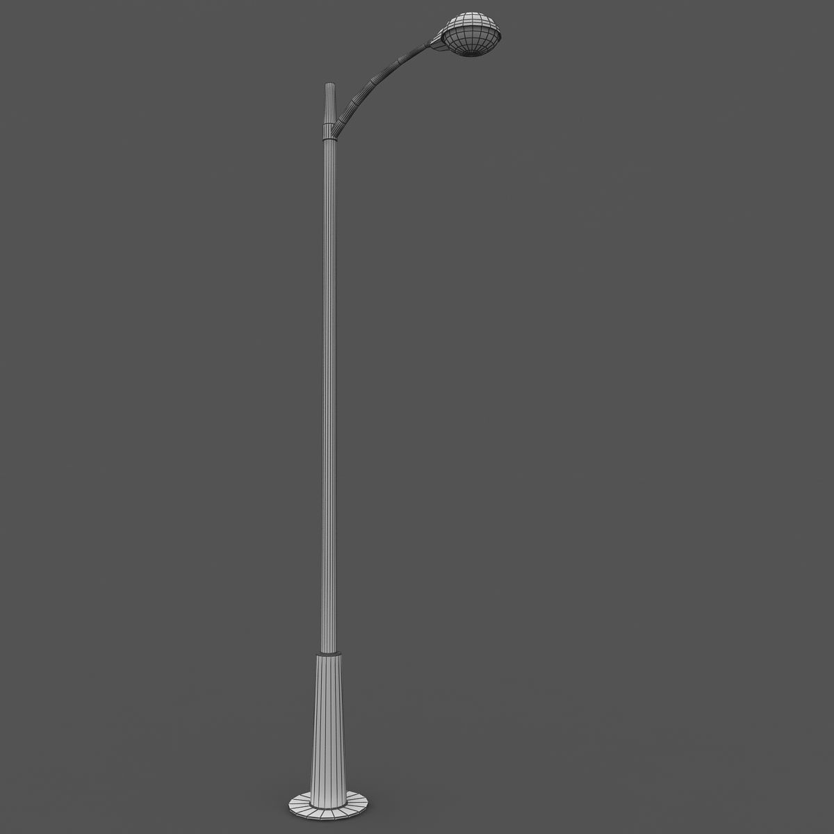Streetlight street lamp 3D model_4