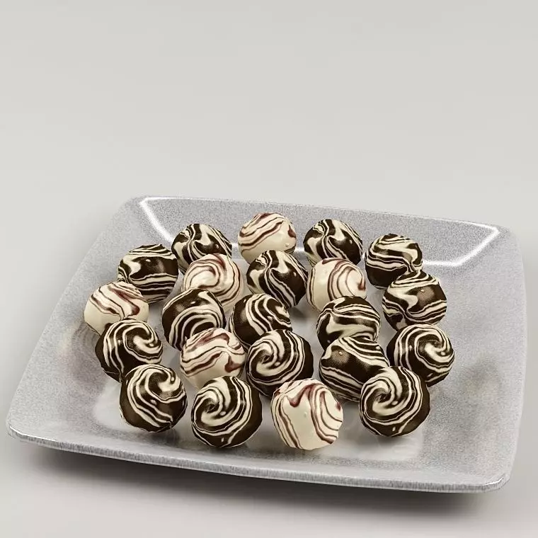 Chocolate candies 02 3D model