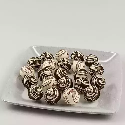 Chocolate candies 02 3D model