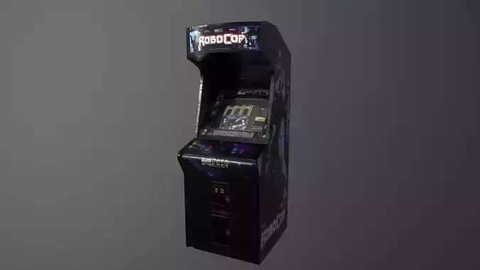 Robocop Arcade Machine Low-poly 3D model