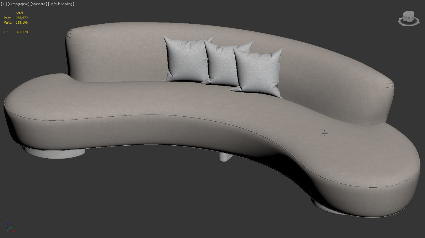 FreeForm Curved Sofa by Vladimir Kagan 3D model_10
