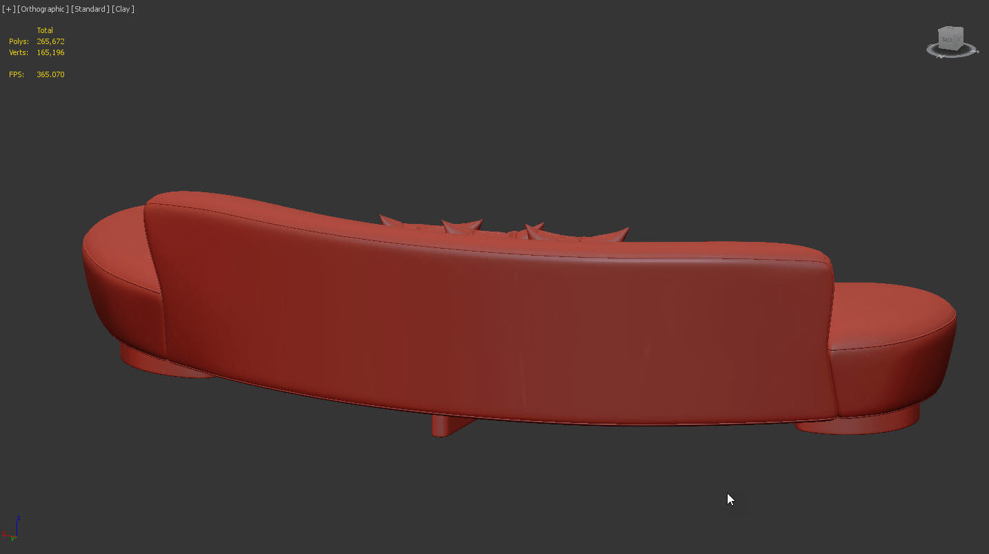 FreeForm Curved Sofa by Vladimir Kagan 3D model_14