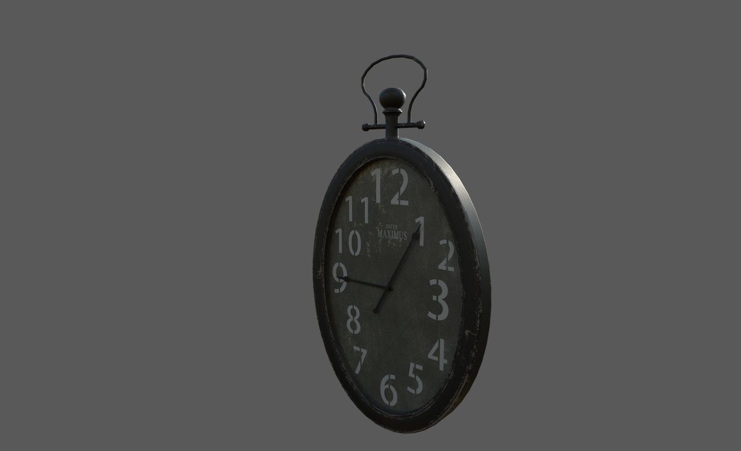 Assorted Clocks Low-poly 3D model_2