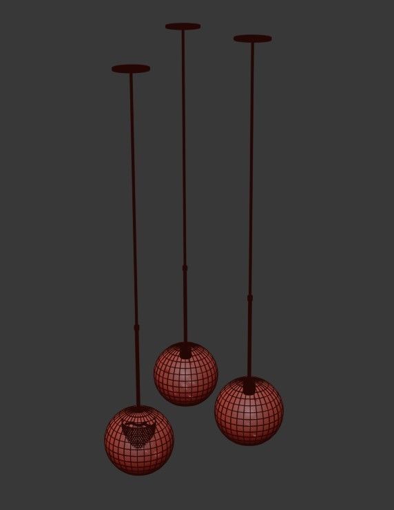Catch glass lamp 3D model_5