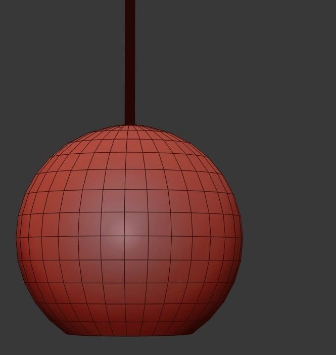 Catch glass lamp 3D model_2