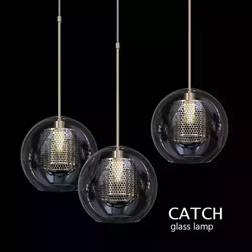 Catch glass lamp