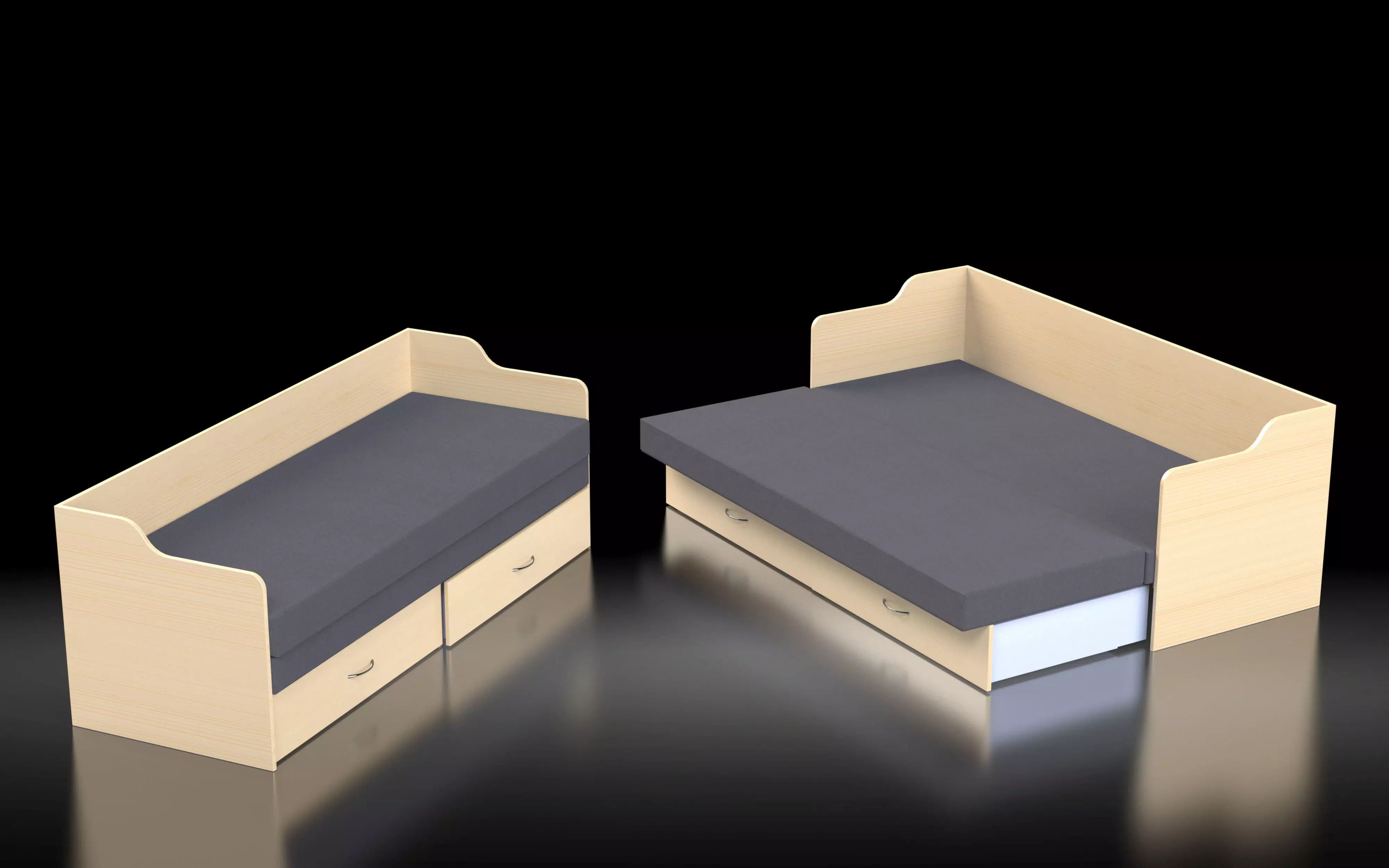 The new concept of bed 3D model_0
