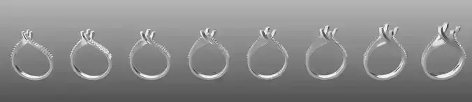 solitaire ring valentine model