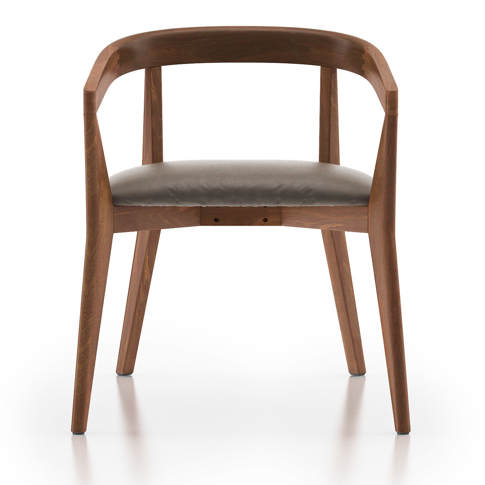 CULLEN Shiitake Round Back Dining Chair 3D model_4