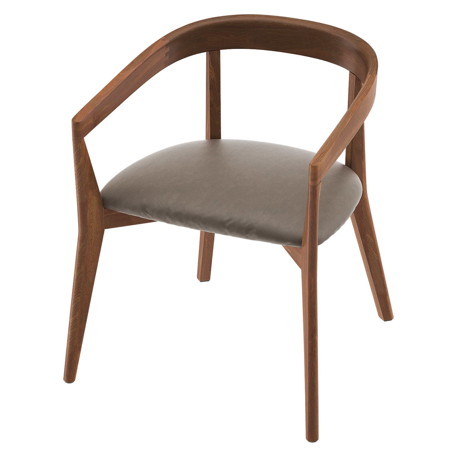CULLEN Shiitake Round Back Dining Chair 3D model_7