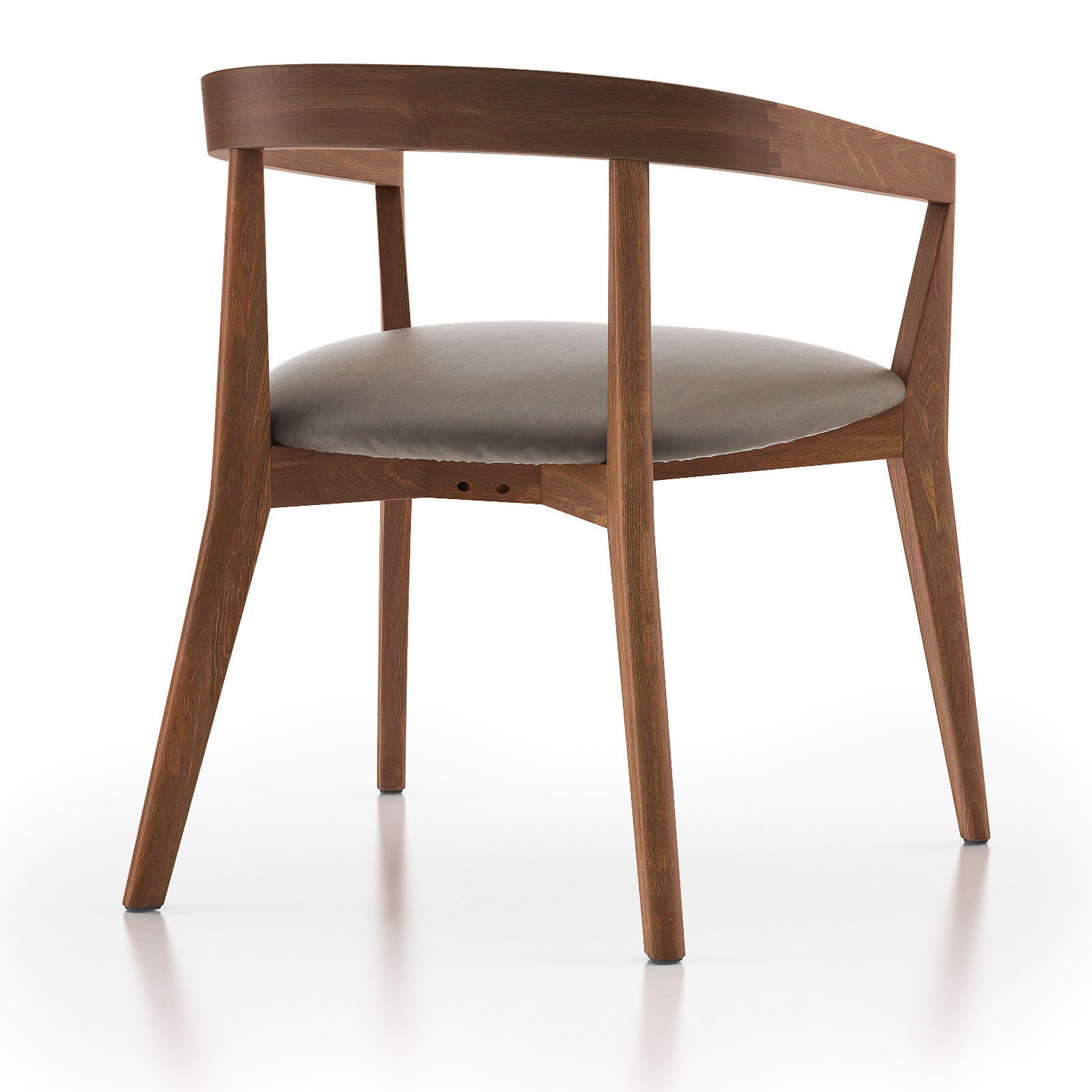 CULLEN Shiitake Round Back Dining Chair 3D model_6