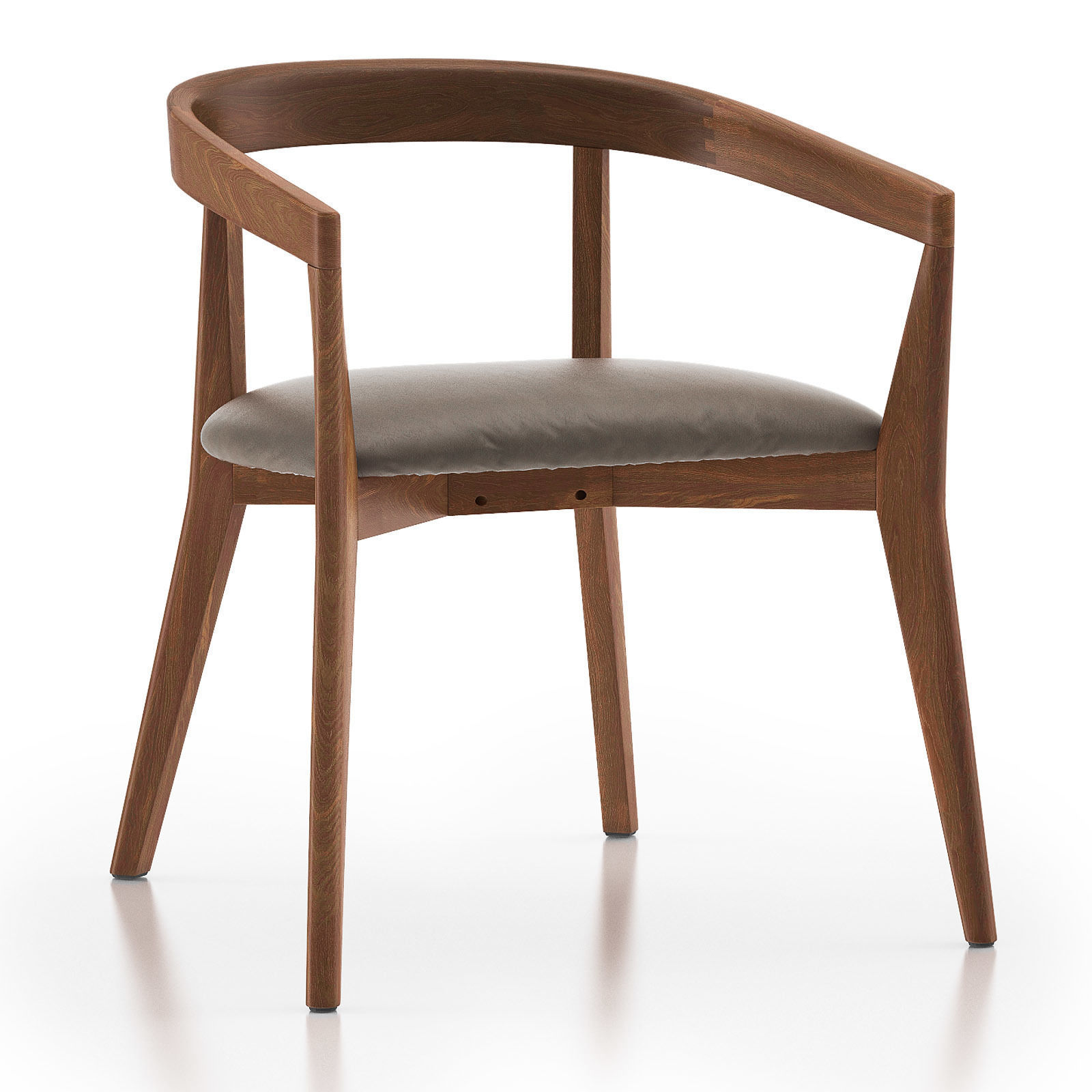 CULLEN Shiitake Round Back Dining Chair 3D model_3