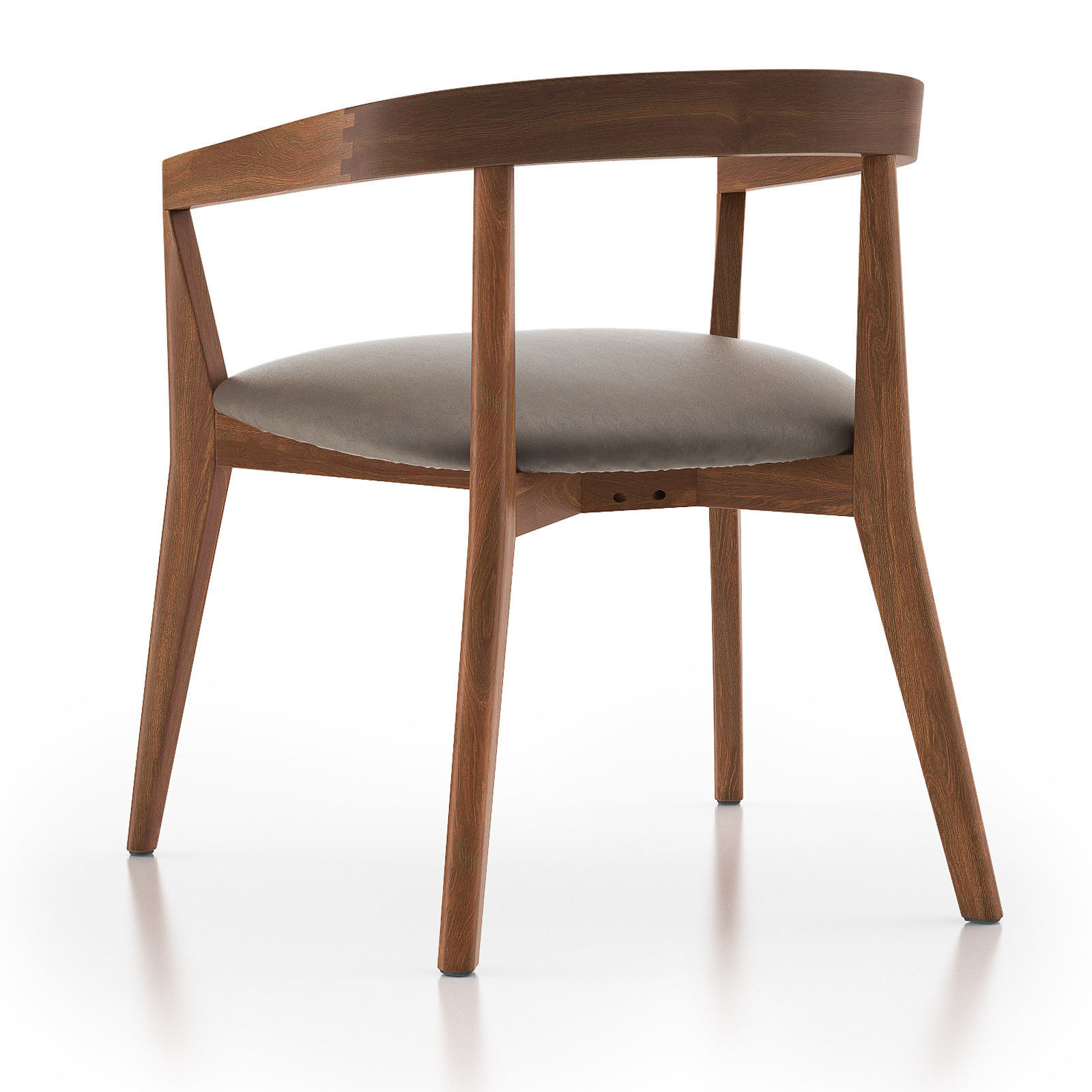 CULLEN Shiitake Round Back Dining Chair 3D model_5