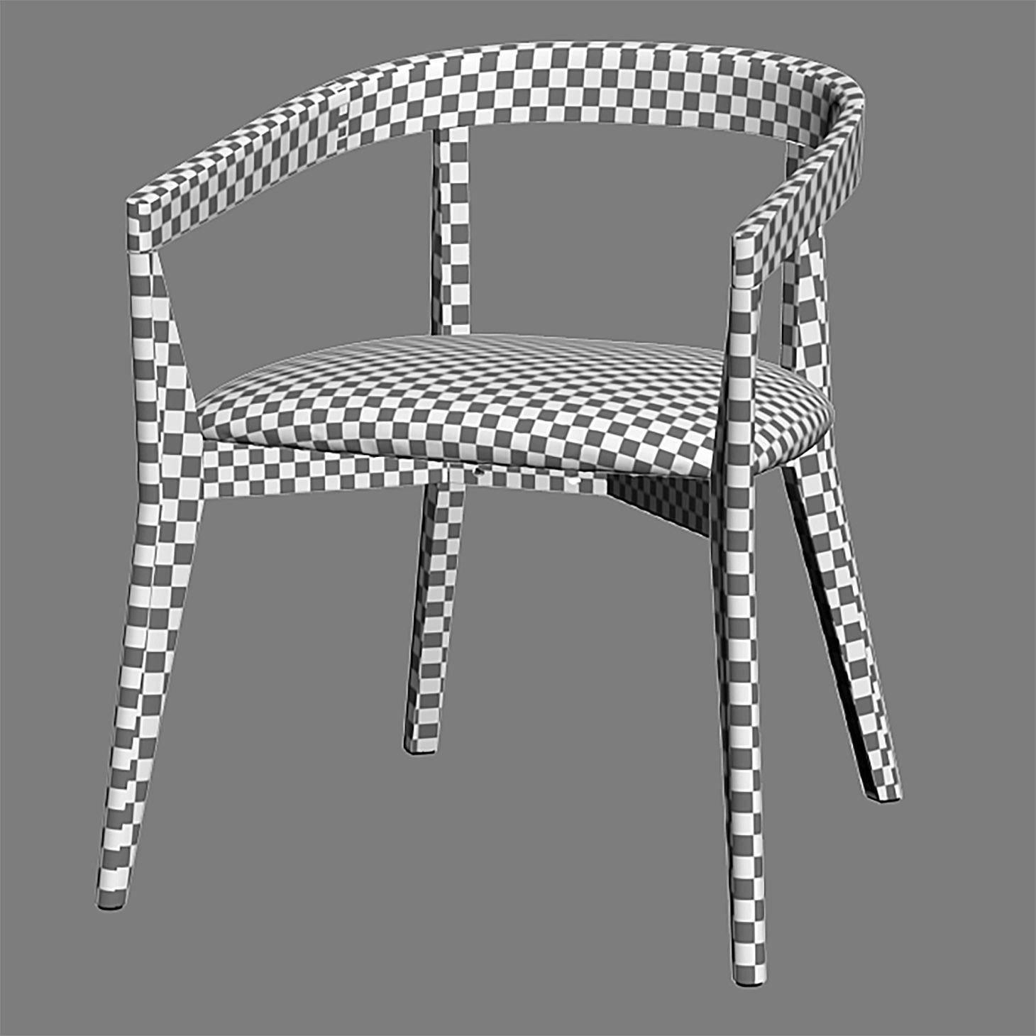 CULLEN Shiitake Round Back Dining Chair 3D model_12