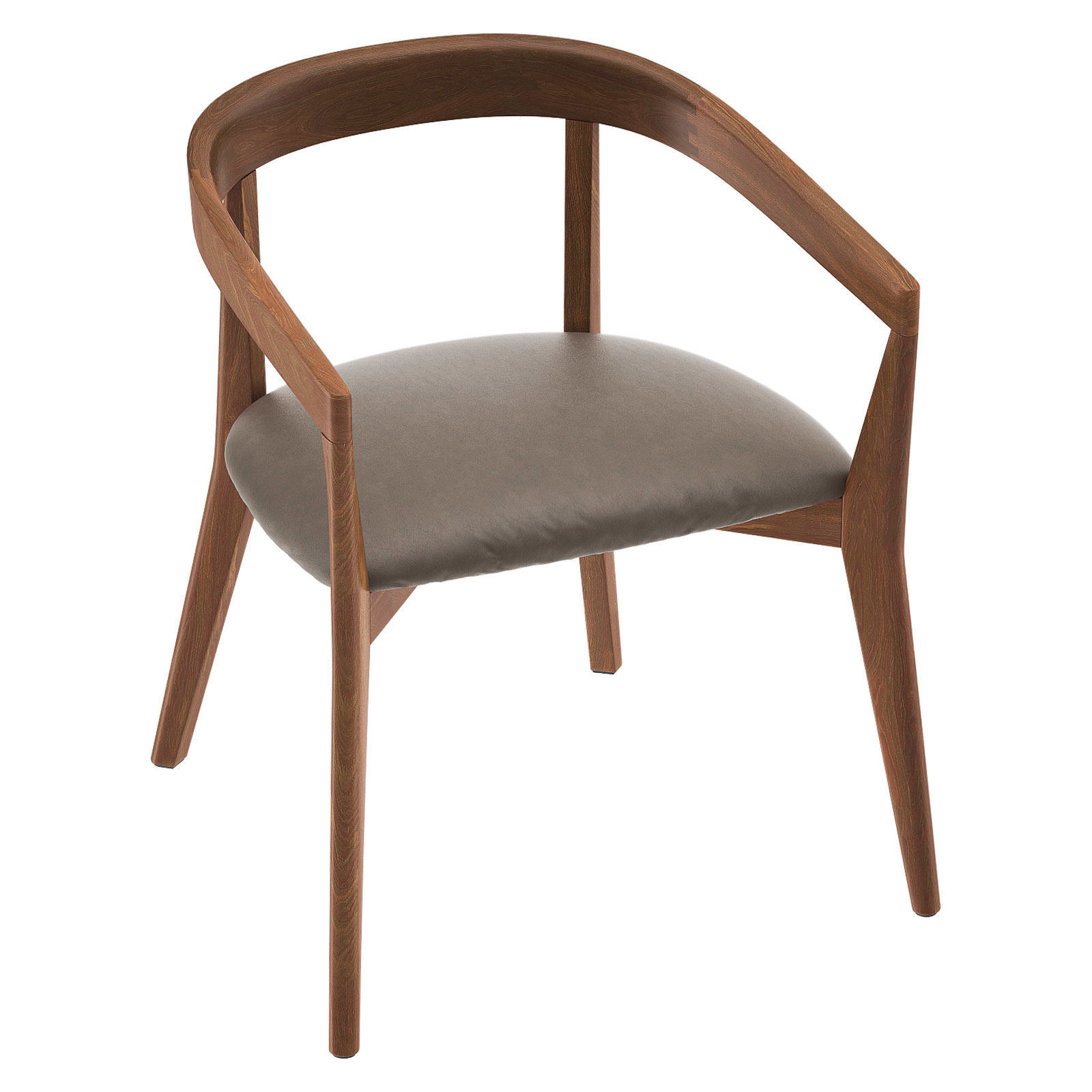 CULLEN Shiitake Round Back Dining Chair 3D model_8