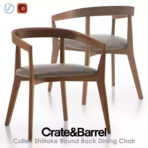 CULLEN Shiitake Round Back Dining Chair
