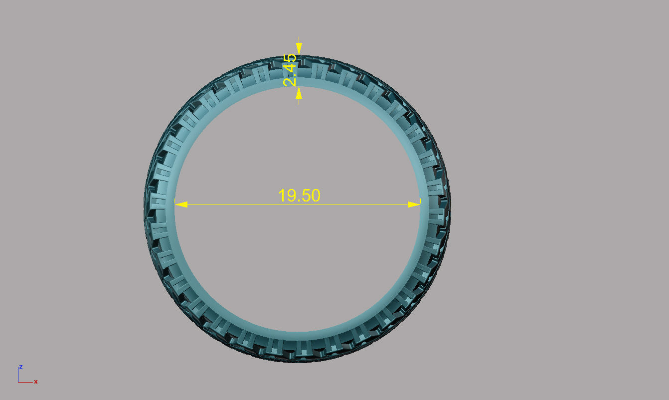 ring tire 2 3D print model_2