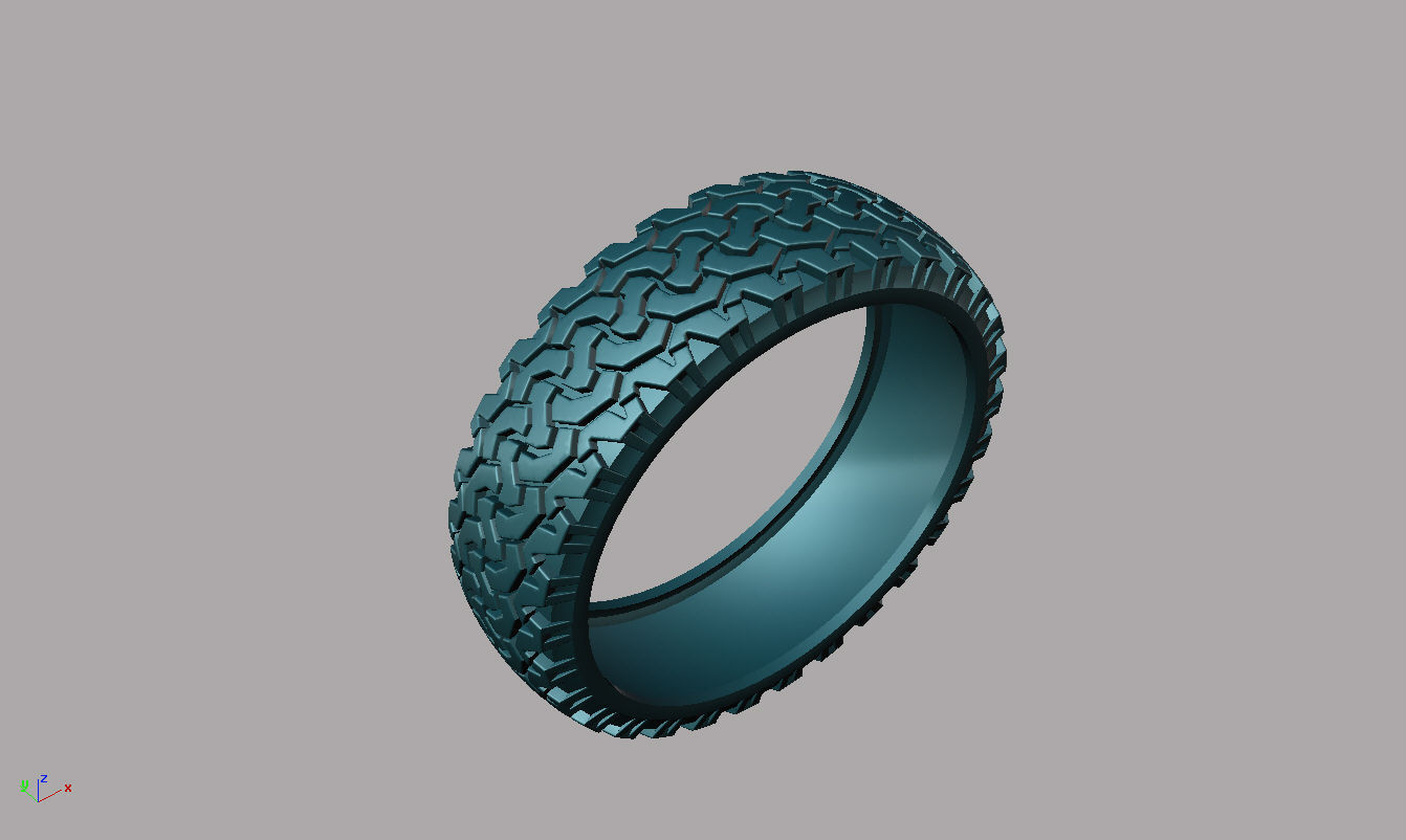 ring tire 2 3D print model_4