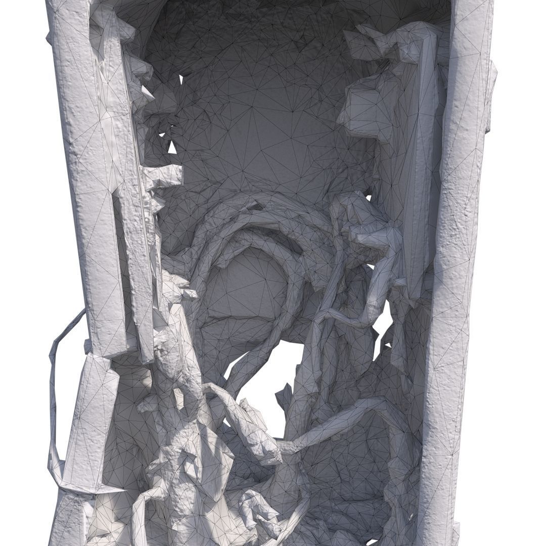 Broken electrical box spscan 12 Low-poly 3D model_10