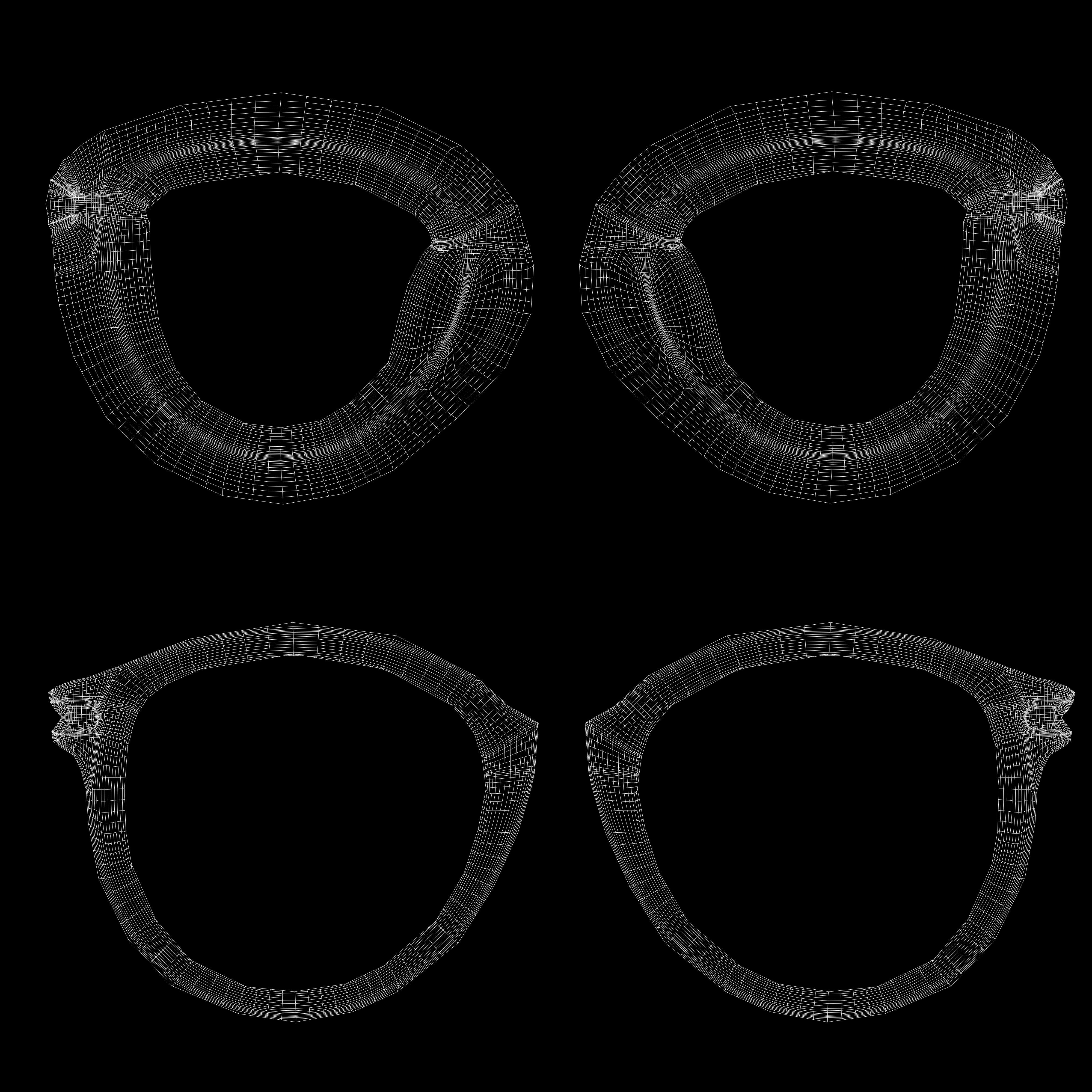 Eyeglasses for Men and Women 3D print model_14
