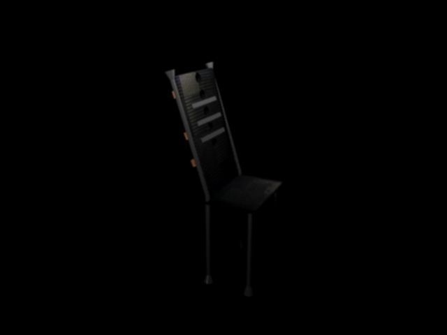 3d chair model lamp 3D model_5