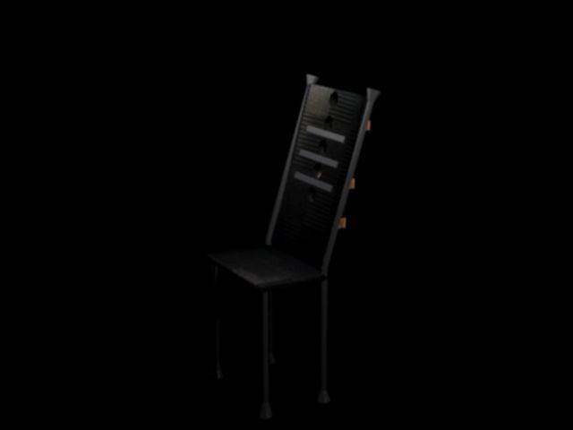 3d chair model lamp 3D model_2