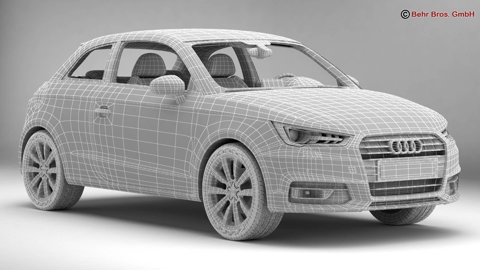 Audi A1 2015 3D model_15