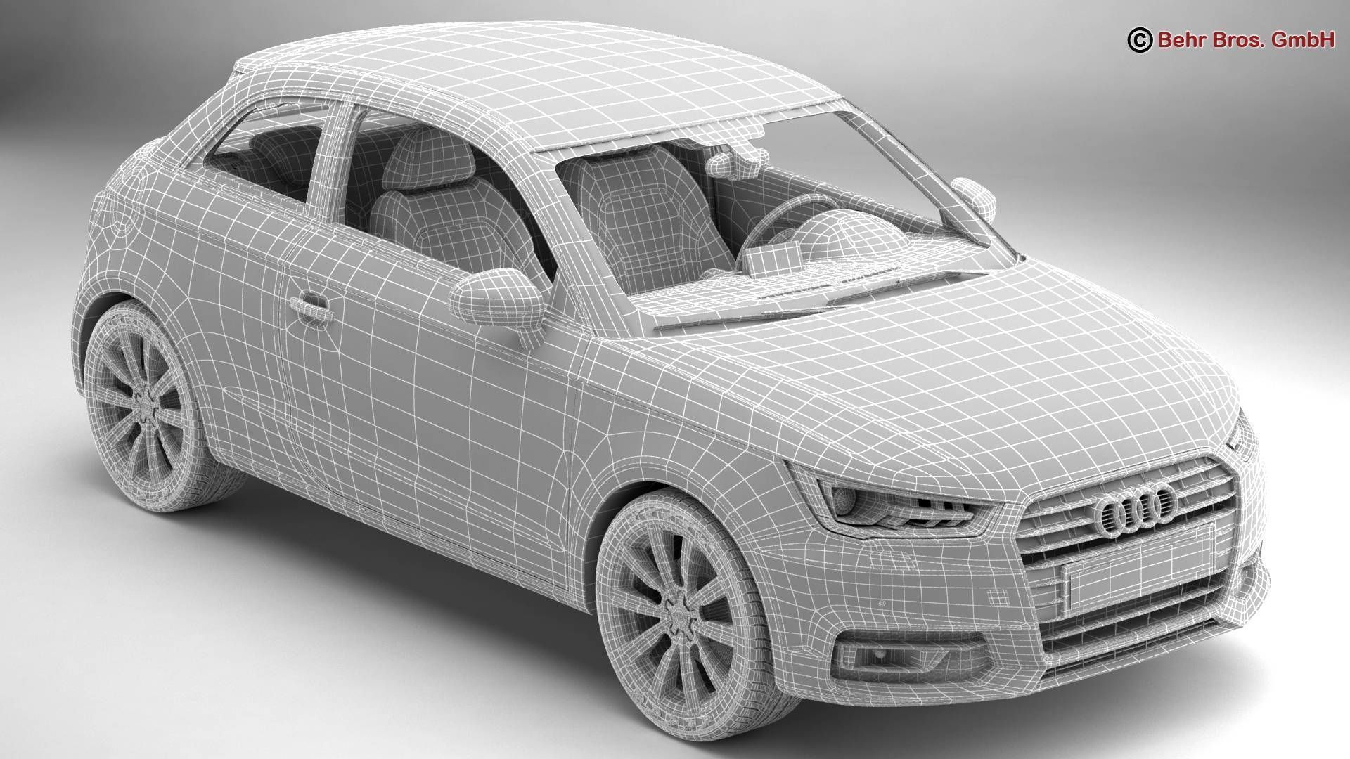 Audi A1 2015 3D model_14