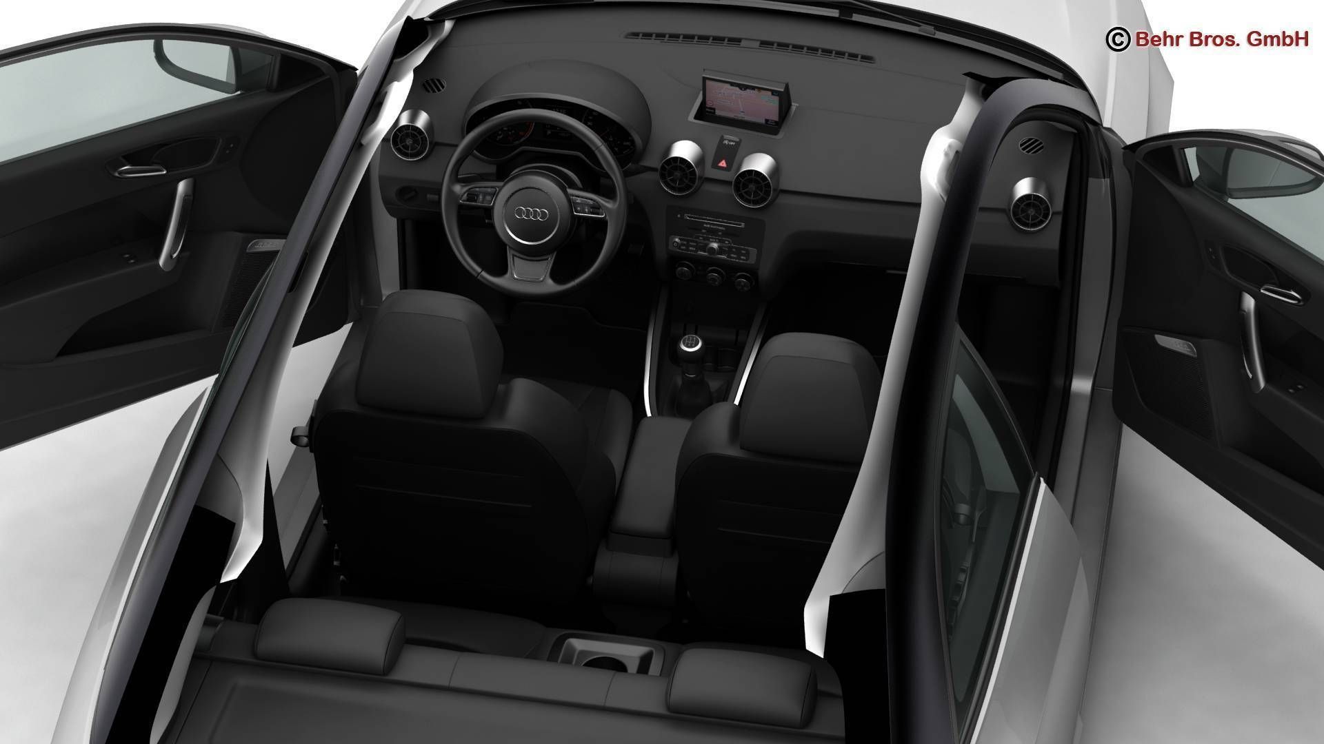 Audi A1 2015 3D model_12