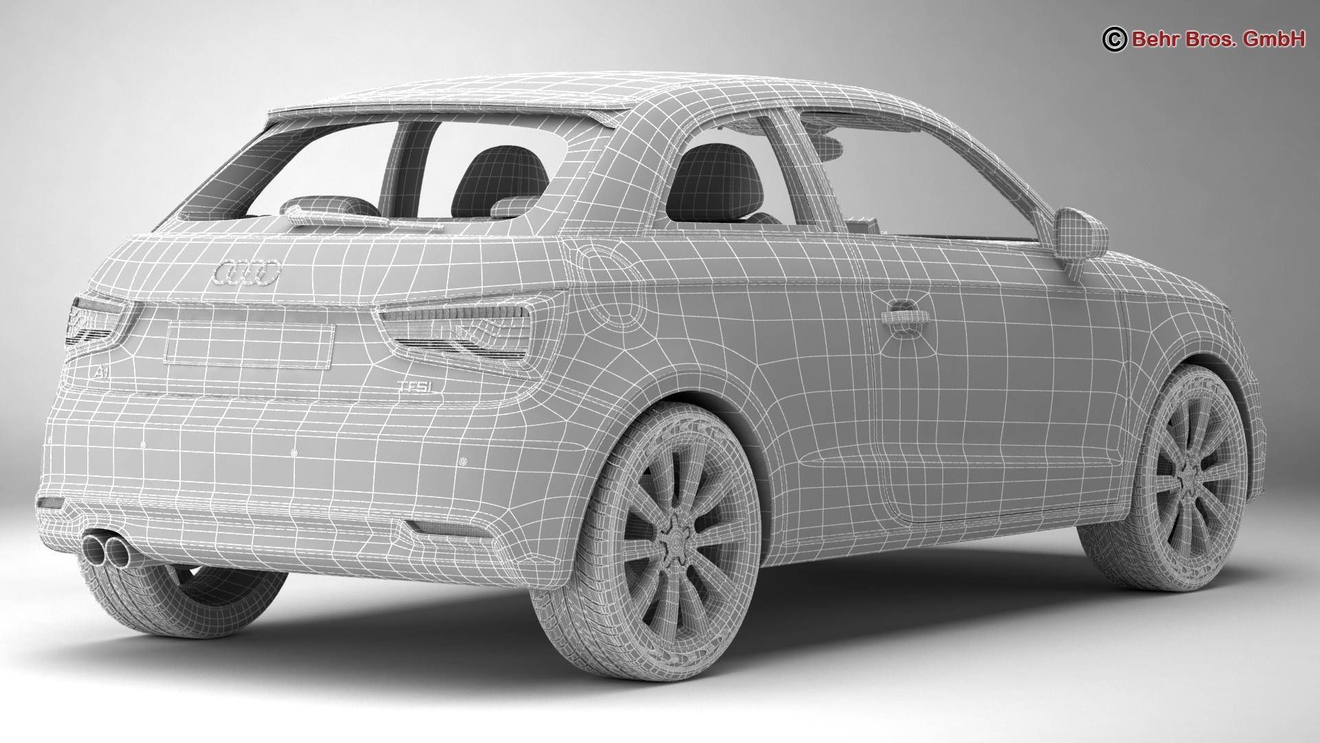 Audi A1 2015 3D model_17