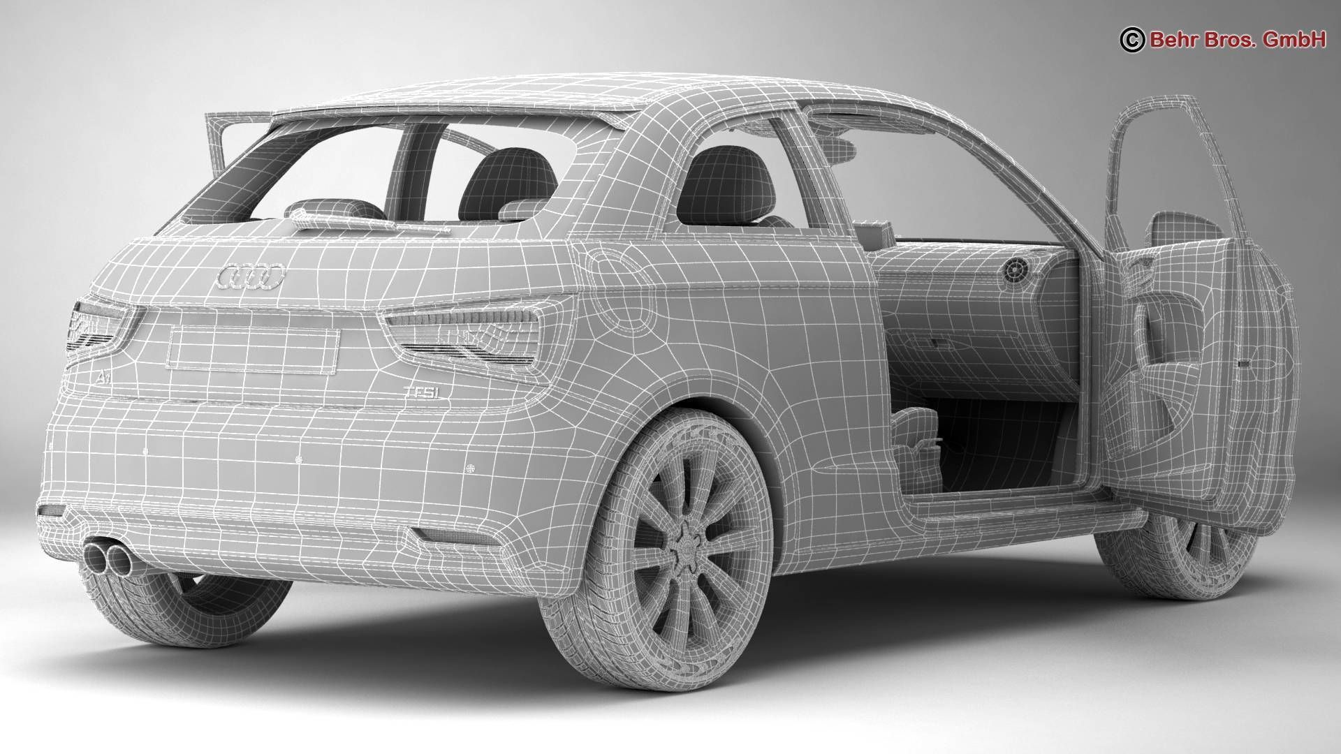 Audi A1 2015 3D model_18