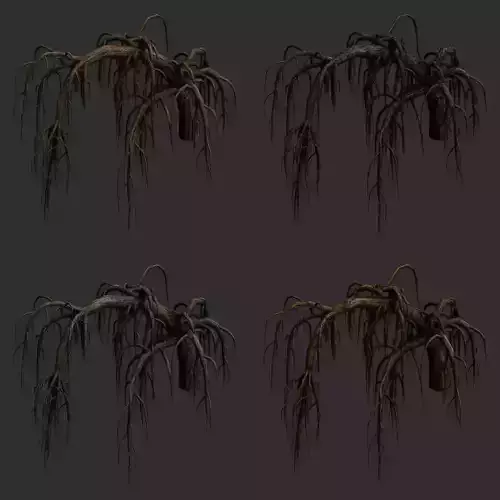 Roots dead tree 3D model