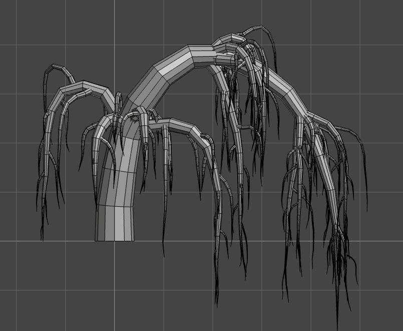 Roots dead tree 3D model_17