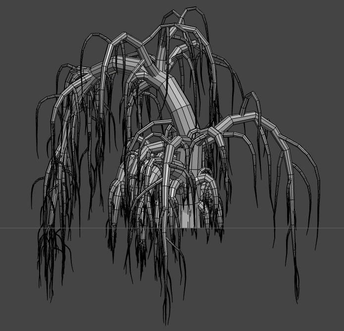 Roots dead tree 3D model_18
