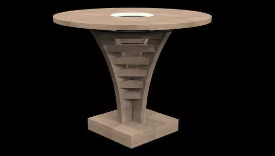 Round Dining Table free 3D model | CGTrader