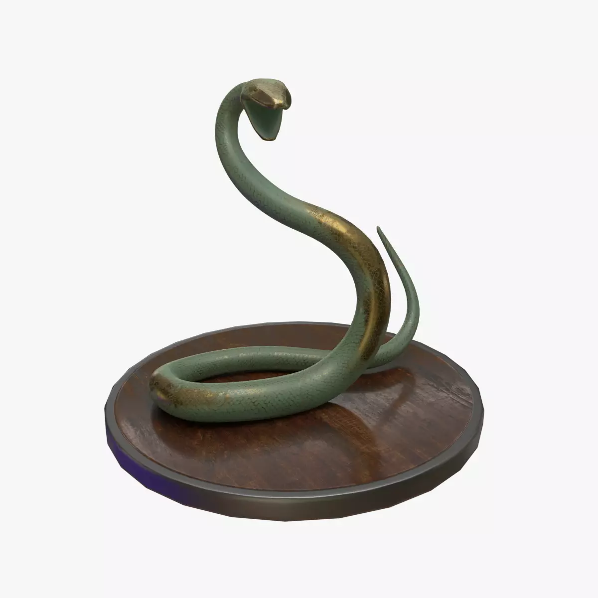 Snake Staue 3D model_0