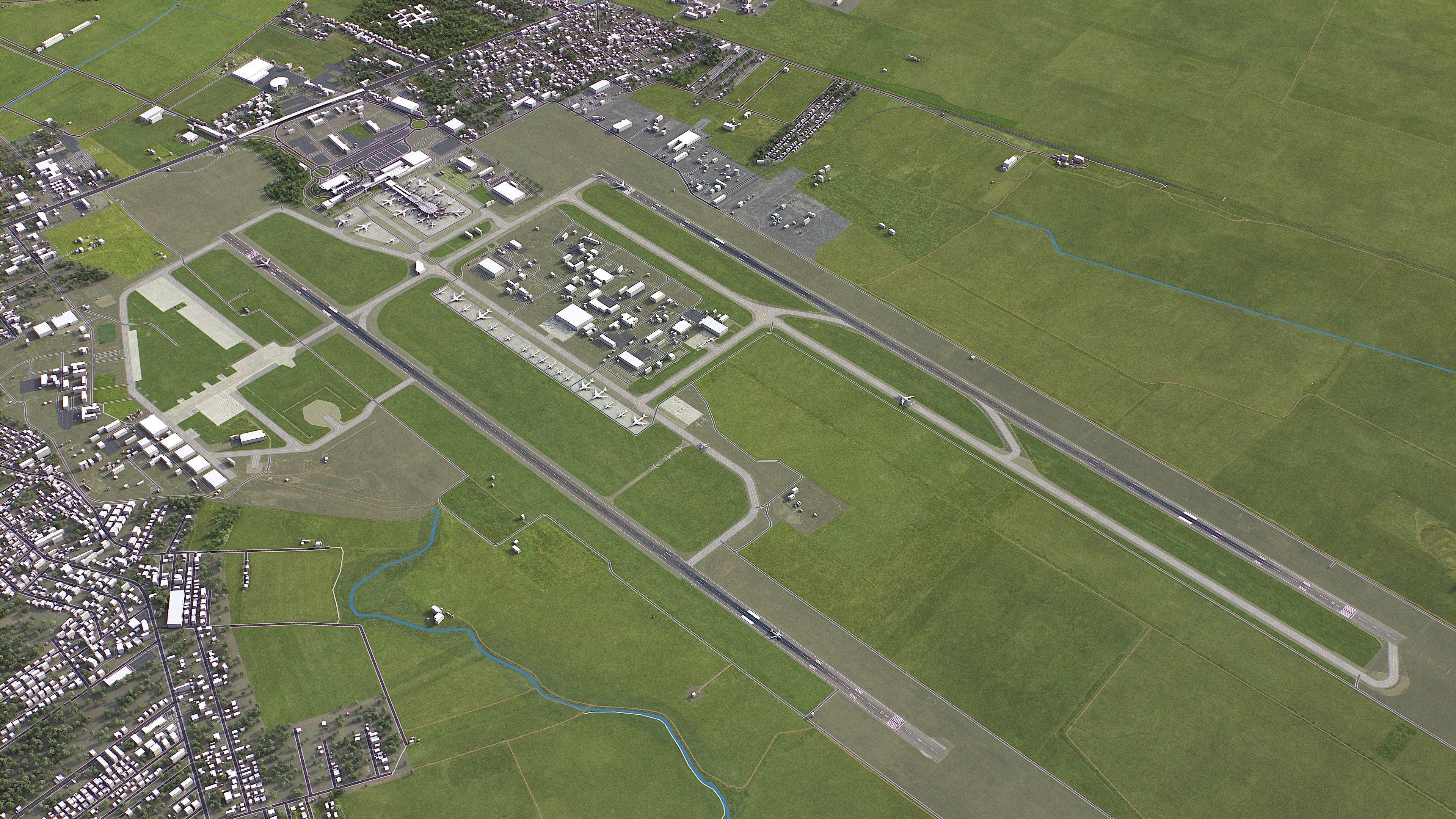 Bucharest - 3D City Model Low-poly 3D model_23