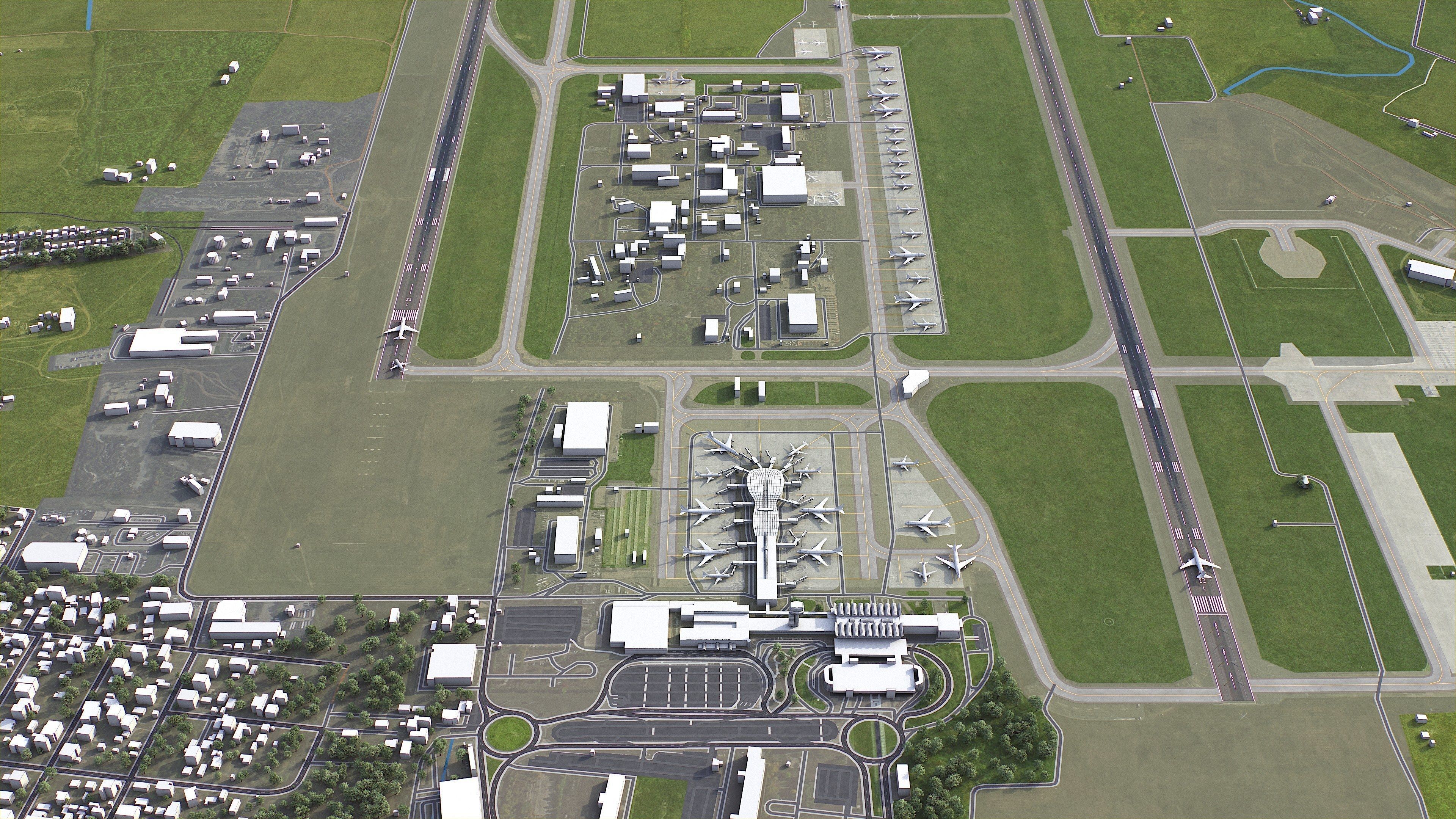 Bucharest - 3D City Model Low-poly 3D model_20