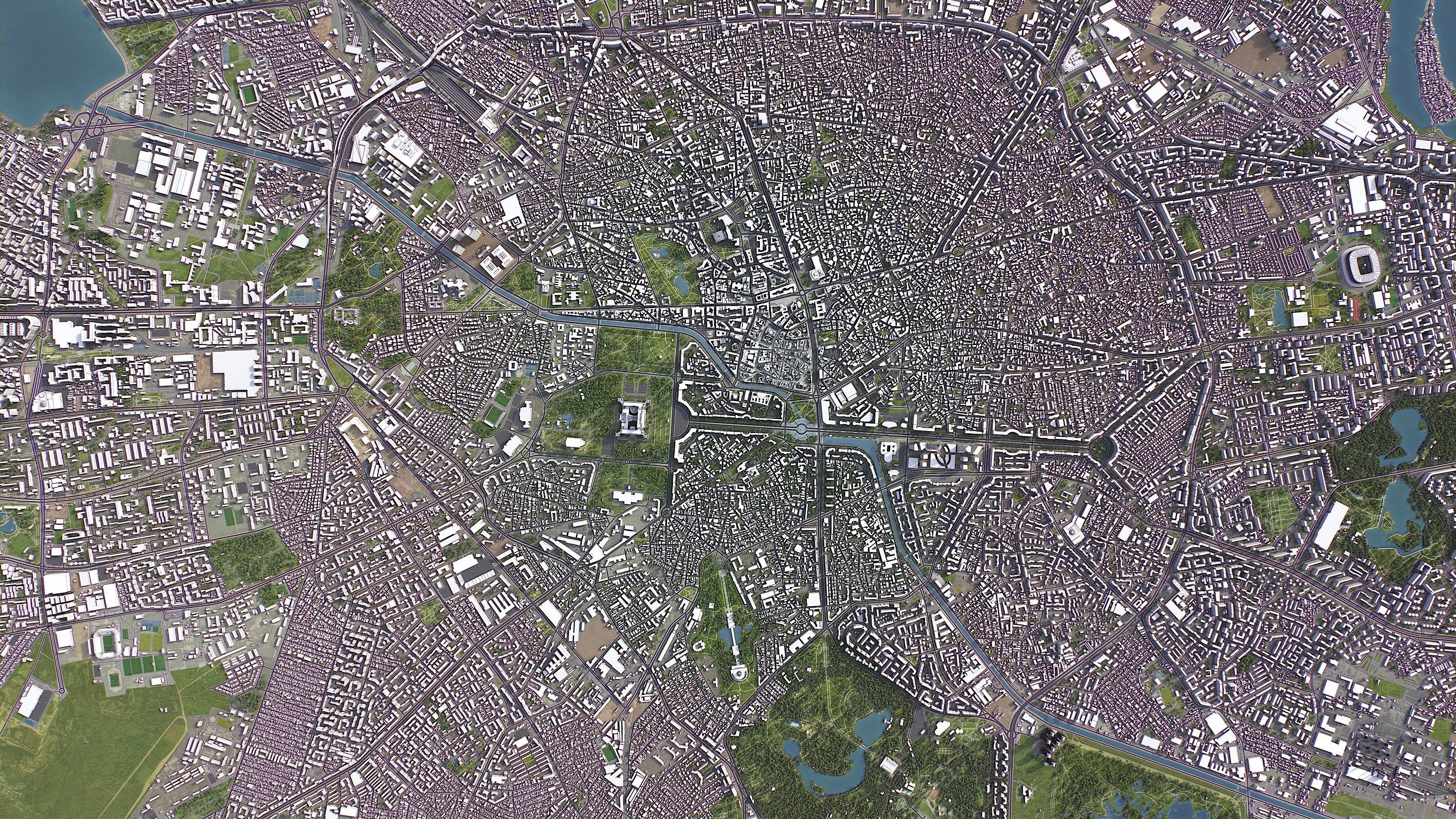 Bucharest - 3D City Model Low-poly 3D model_14