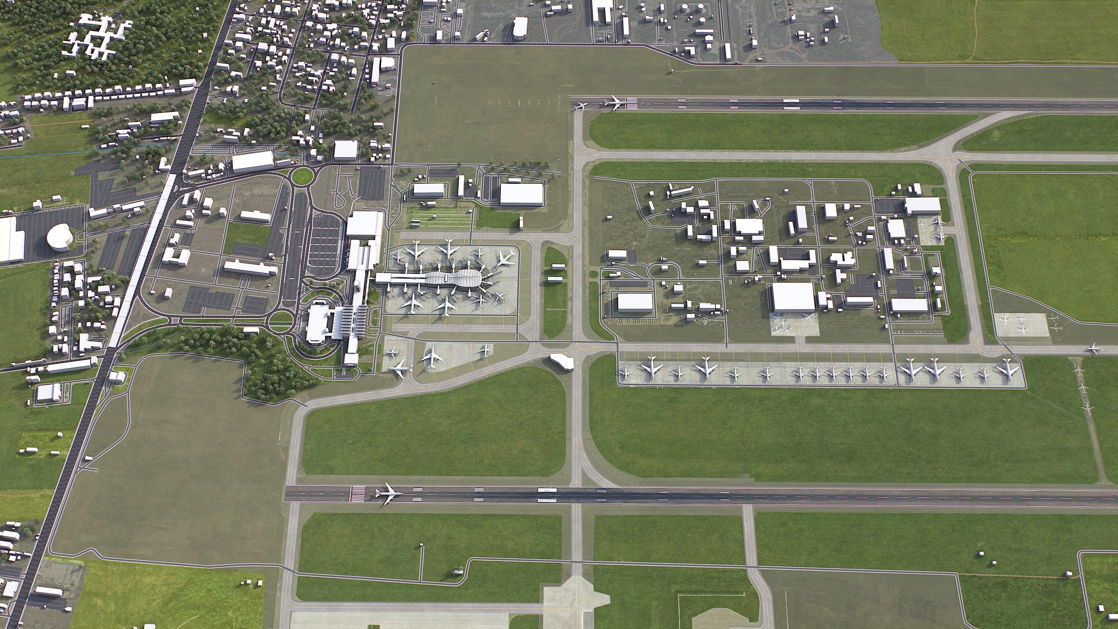 Bucharest - 3D City Model Low-poly 3D model_19