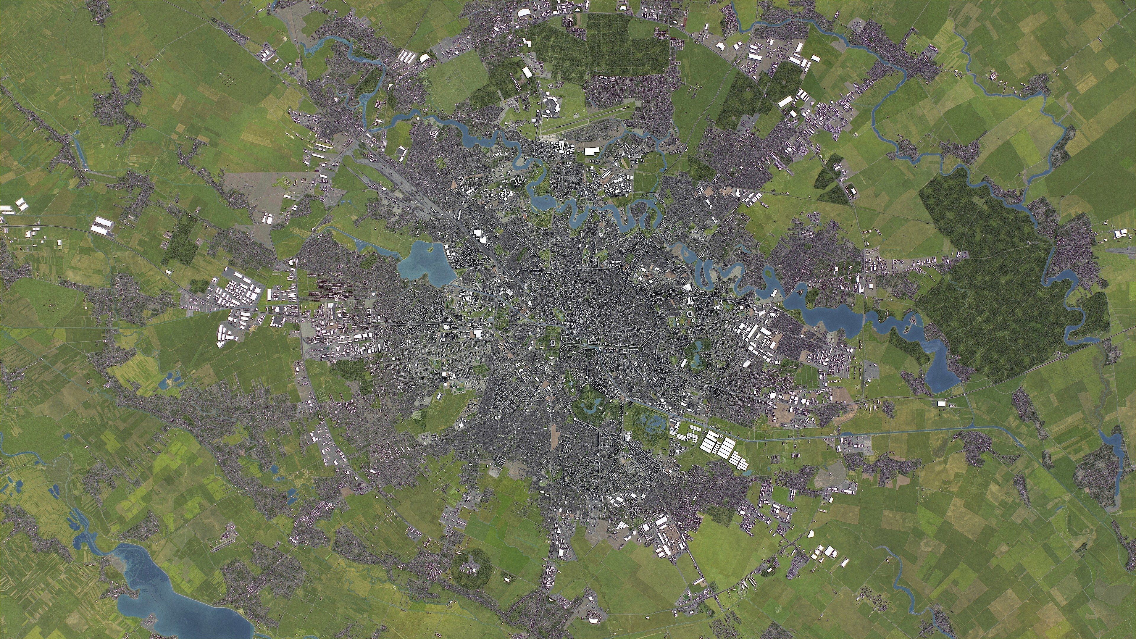 Bucharest - 3D City Model Low-poly 3D model_16