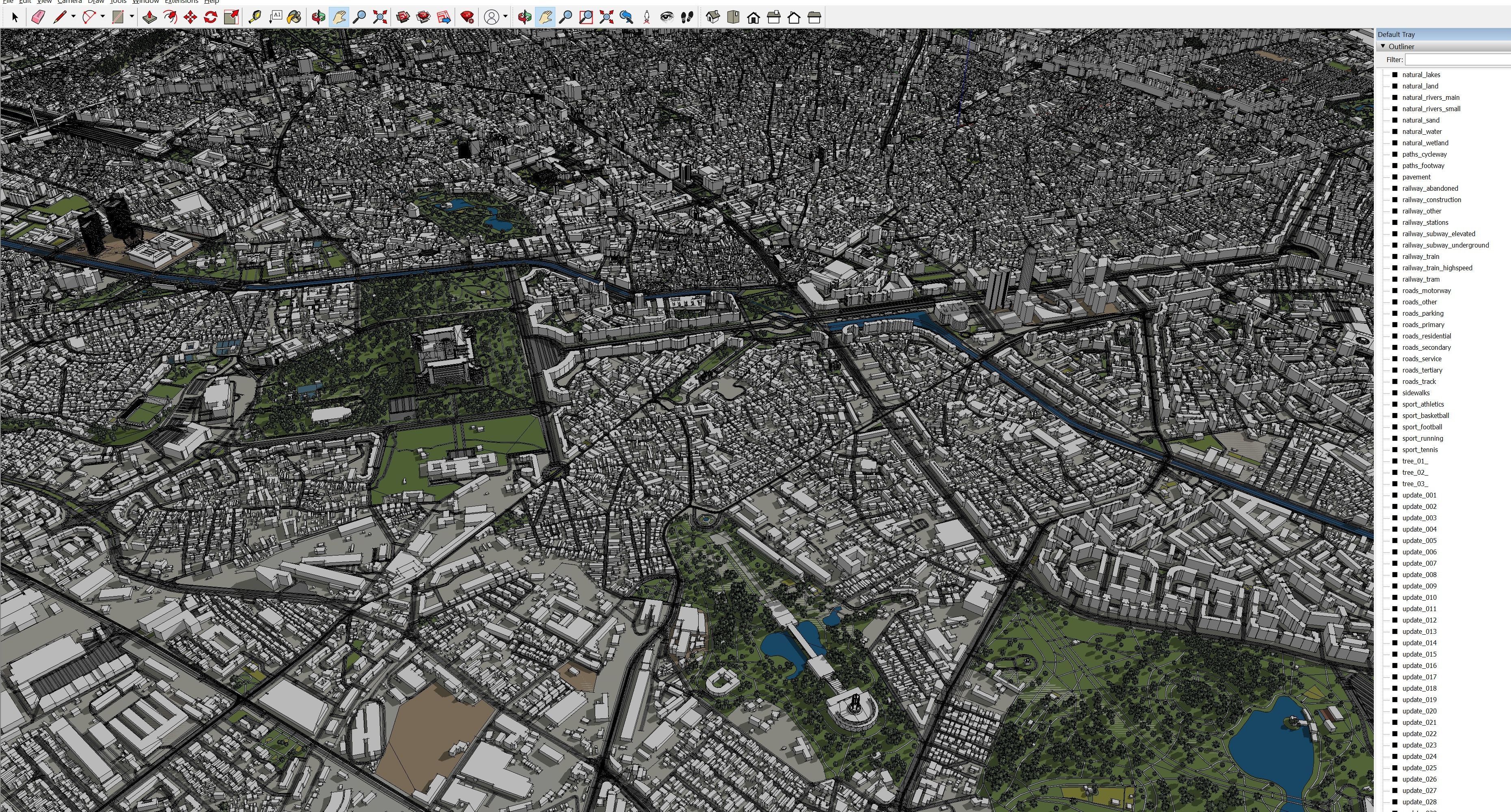 Bucharest - 3D City Model Low-poly 3D model_17