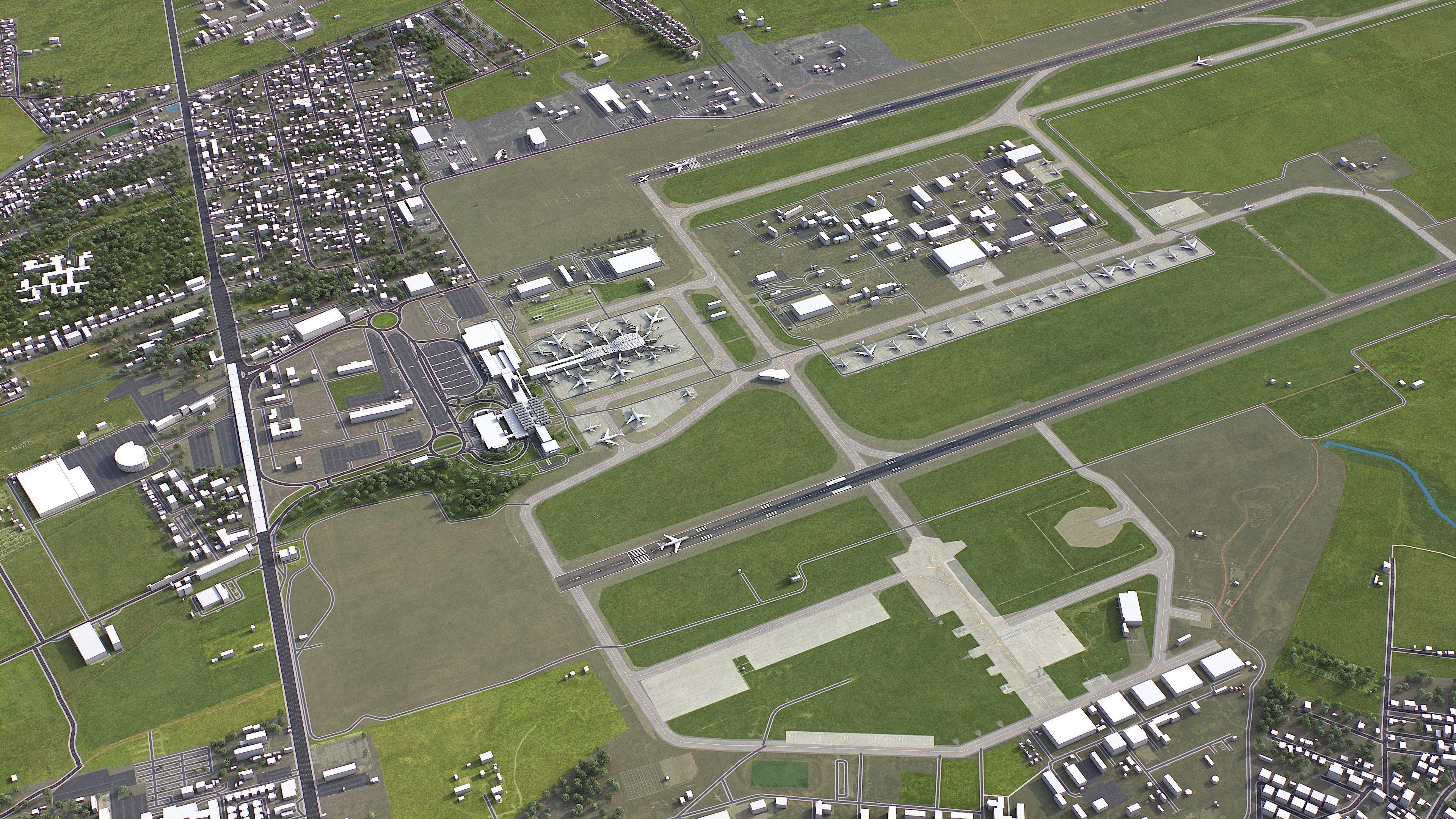 Bucharest - 3D City Model Low-poly 3D model_24