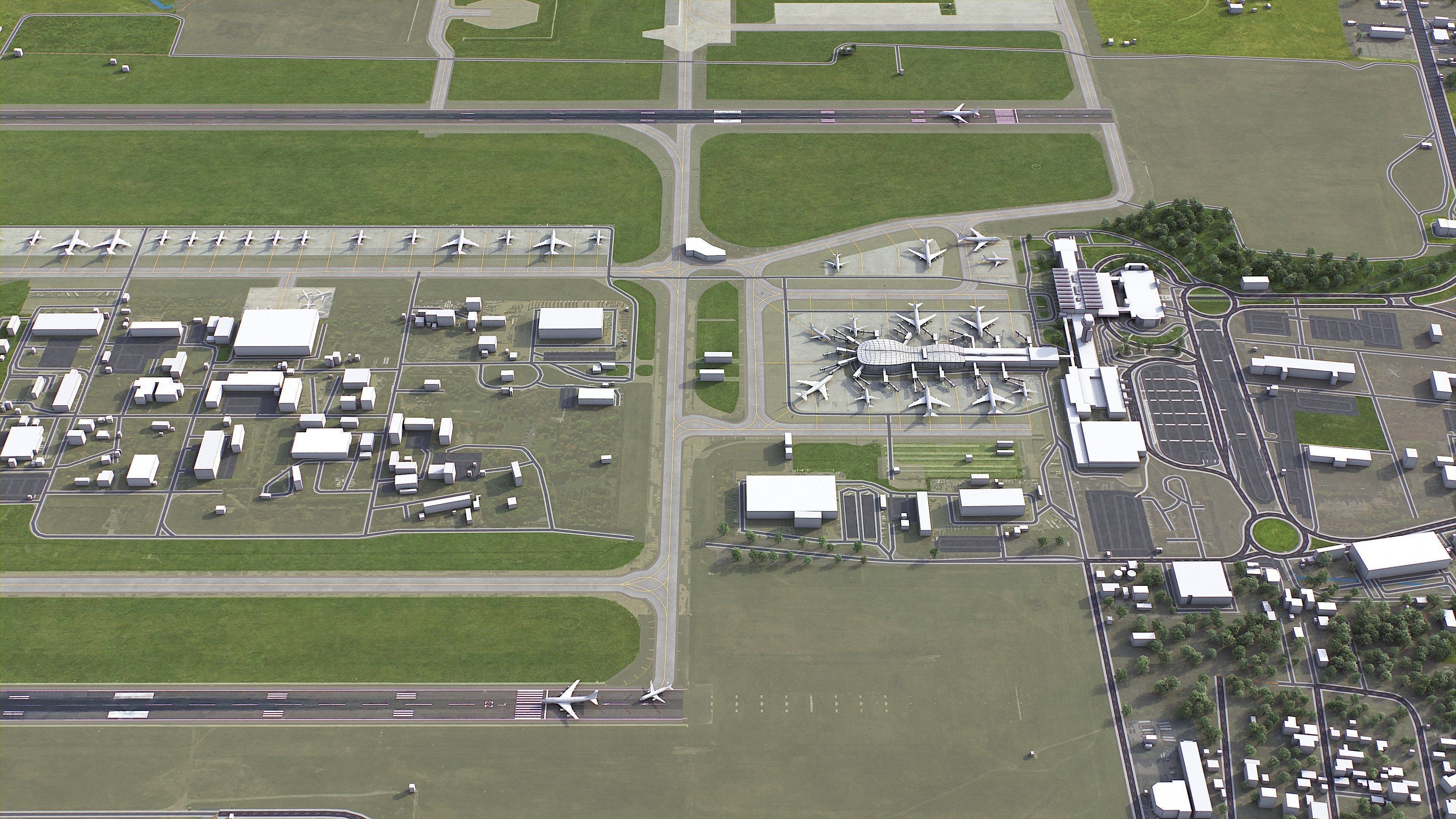 Bucharest - 3D City Model Low-poly 3D model_21