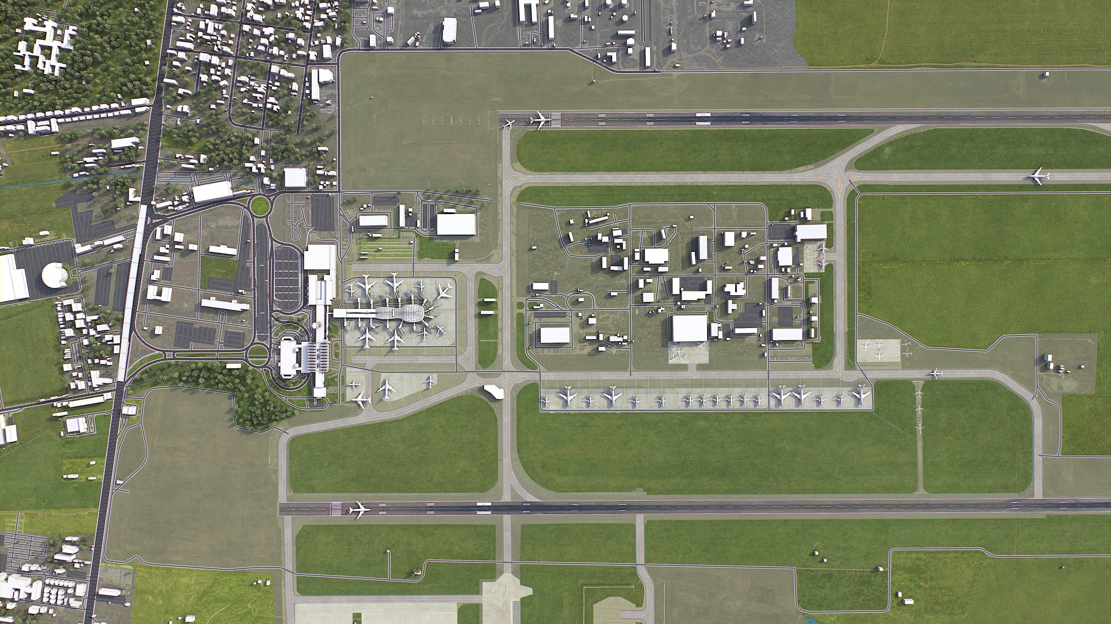 Bucharest - 3D City Model Low-poly 3D model_26