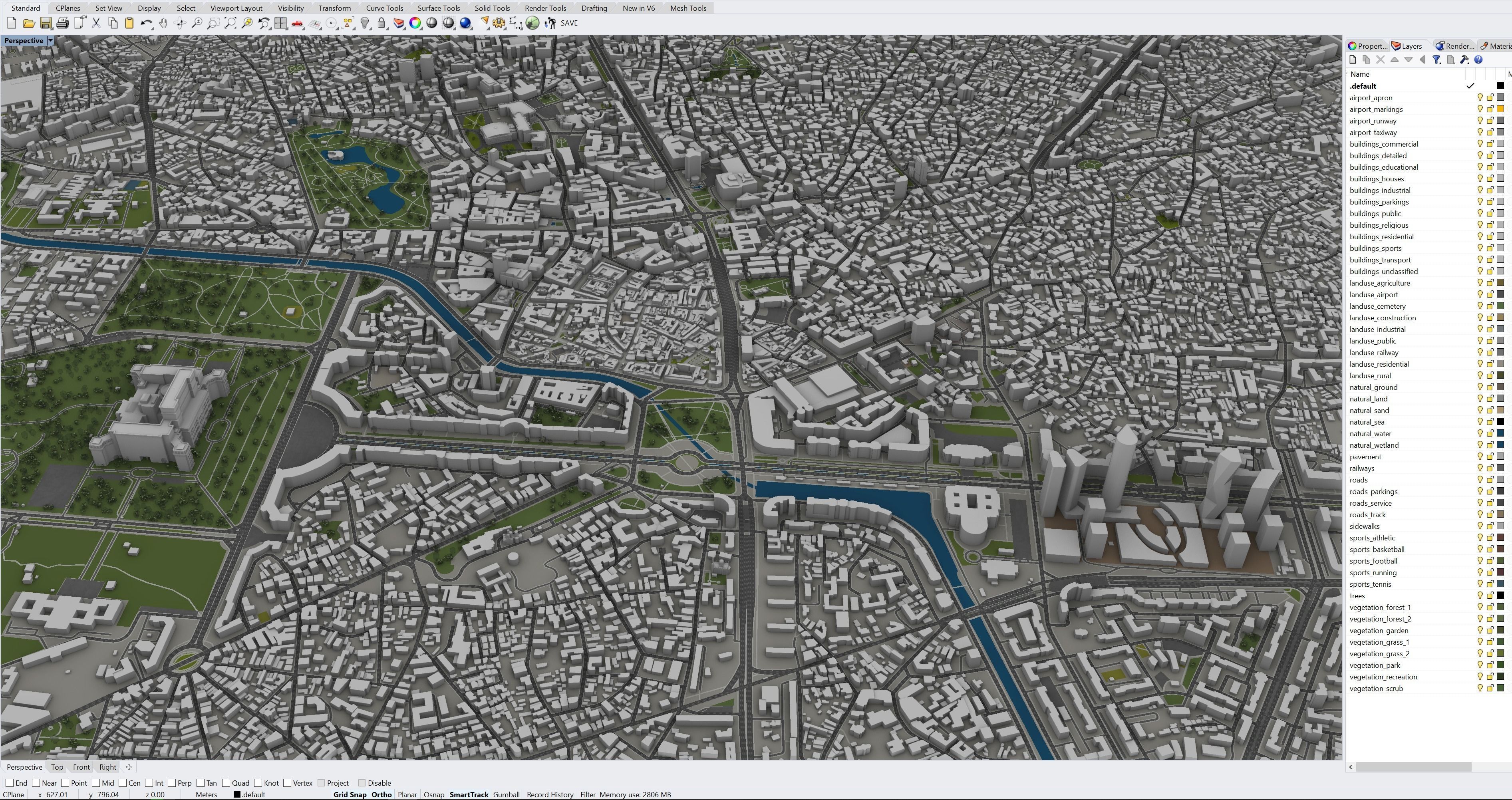 Bucharest - 3D City Model Low-poly 3D model_18