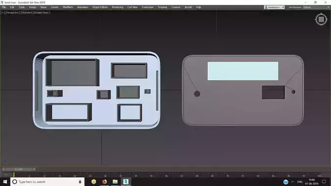 BOX WITH SECTIONS 3D PRINTING READY