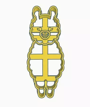 Llama Cookie Cutter 3D print model